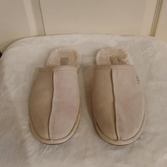 UGG Pearle slippers with a suede upper and plush wool lining size 7 - Picture 2 of 6